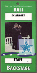 President Clinton Inaugural Ball with Meat Loaf