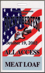 Meat Loaf, Rocktoberfest, 19th Oct 2002