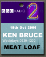Ken Bruce, BBC Radio 2 18th Oct 2006