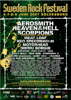 Meat Loaf Three Bats Tour - Sweden Rock Festival